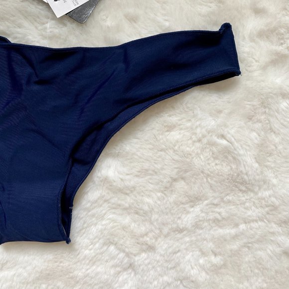 3/$25 NWT Liquid Navy Cheeky Bikini Bottom - Picture 3 of 7